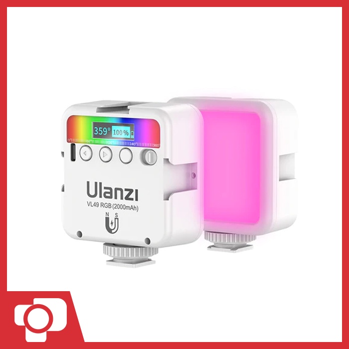 Ulanzi Vijim VL49 RGB White Rechargable Mini LED Light