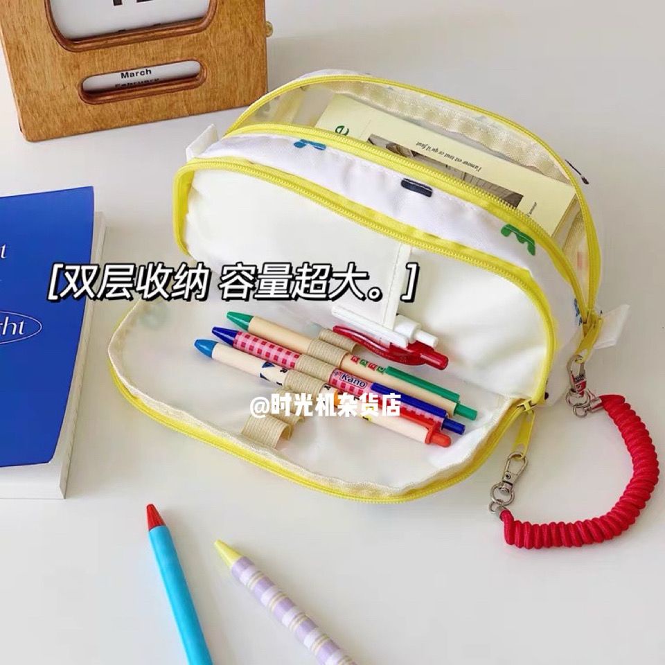 ❧✢Sera Jepang Niche Non-Tabrakan Pensil Case Kapasitas Besar Bernilai Tinggi Versi Korea Siswa Multi Fungsi Alat Tulis Tas Tempat Pensil