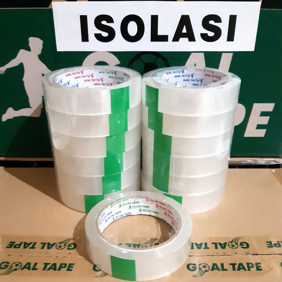 

ISOLASI MURAH 1" × 65 METER/ SOLASI/ LAKBAN 24MM/ ISOLATIP/ SELOTIP