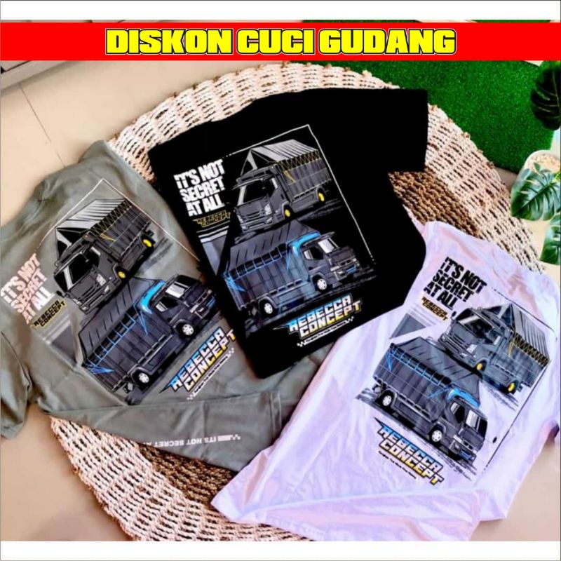 CUCI GUDANG kaos REBECCA original- kaos truck cabe rebecca concept anti gosip hm cabe hm lombok pend