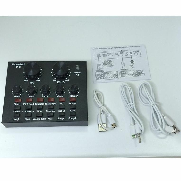 10.10 TAFFWARE Soundcard Live Broadcast Microphone Headset - V8 V8s ?