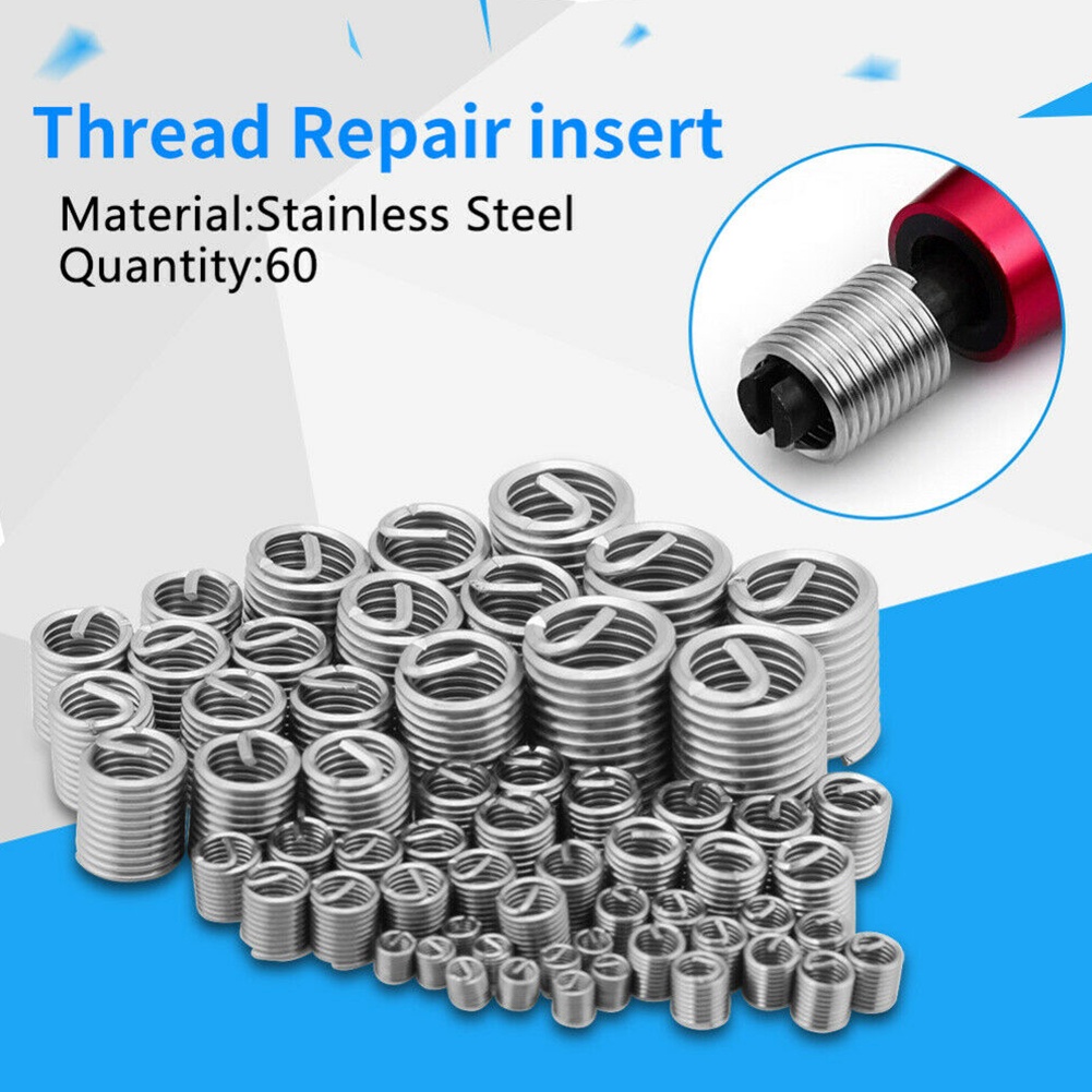 【150 PCS】Recoil Baut M3-M4-M5-M6-M8/Insert Screws Repair Kit/Screw Wire Sleeve Thread Repair/Helical Screw Thread Insert Kit