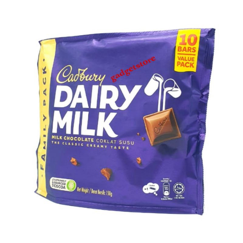 

Coklat Cadbury Dairy Milk 144g isi 12 bar