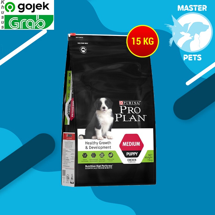 [GOSEND] Makanan Anjing Pro Plan Medium Puppy BREED 15 Kg Proplan