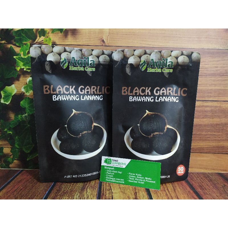 

BLACK GARLIC Bawang Lanang Bawang Hitam Aqila 50Gr