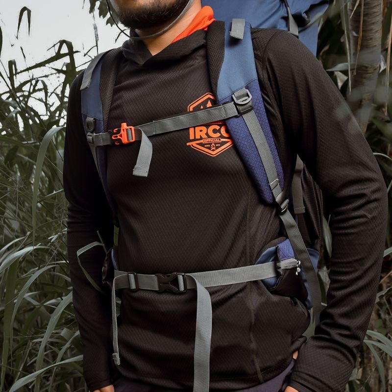 Tas Ransel Gunung Carrier 50 Liter Backpack Ultralight Outdoor Irco Ambalika Navy