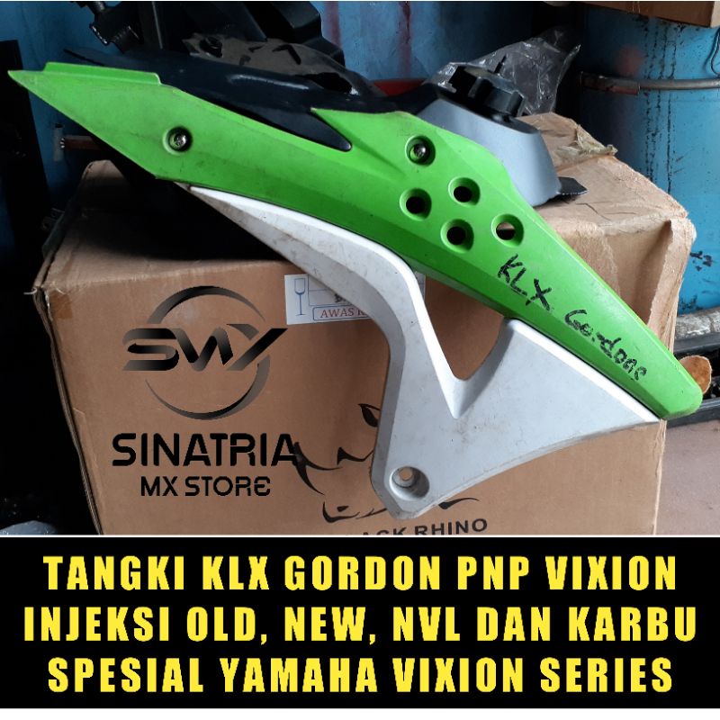 TANGKI GORDON PNP VIXION INJEKSI OLD NEW NVL KARBU HITAM CUSTOM TRAIL BESI KAPASITAS 5 LITER KUAT DA