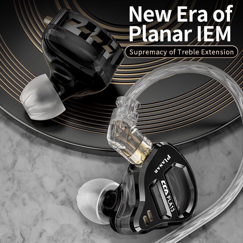 CCA PLA13 Planar Earphone with MIC - Garansi Resmi