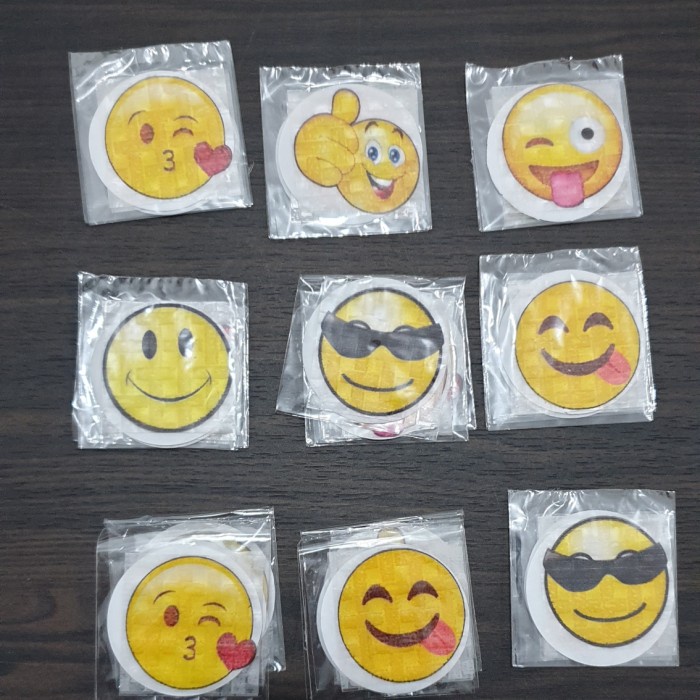 Edible Sticker Mata Emoji Stiker StNasi Bento Makanan Rice Paper STK01