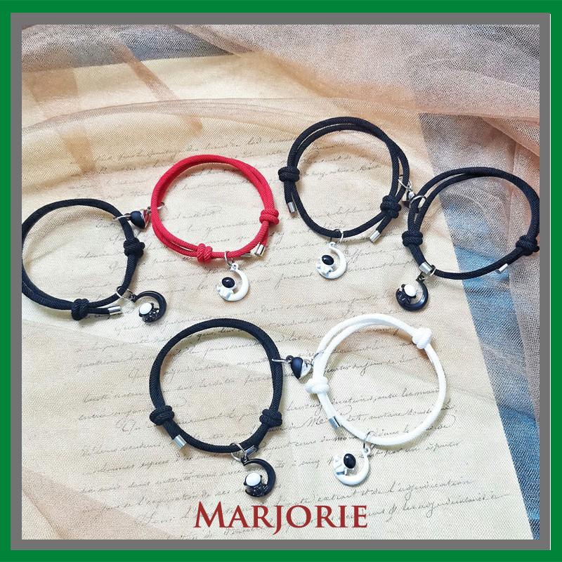 2Pcs Gelang Magnetik Pasangan Astronaut Uniseks Bintang Hadiah Perhiasan Fashion-MJD