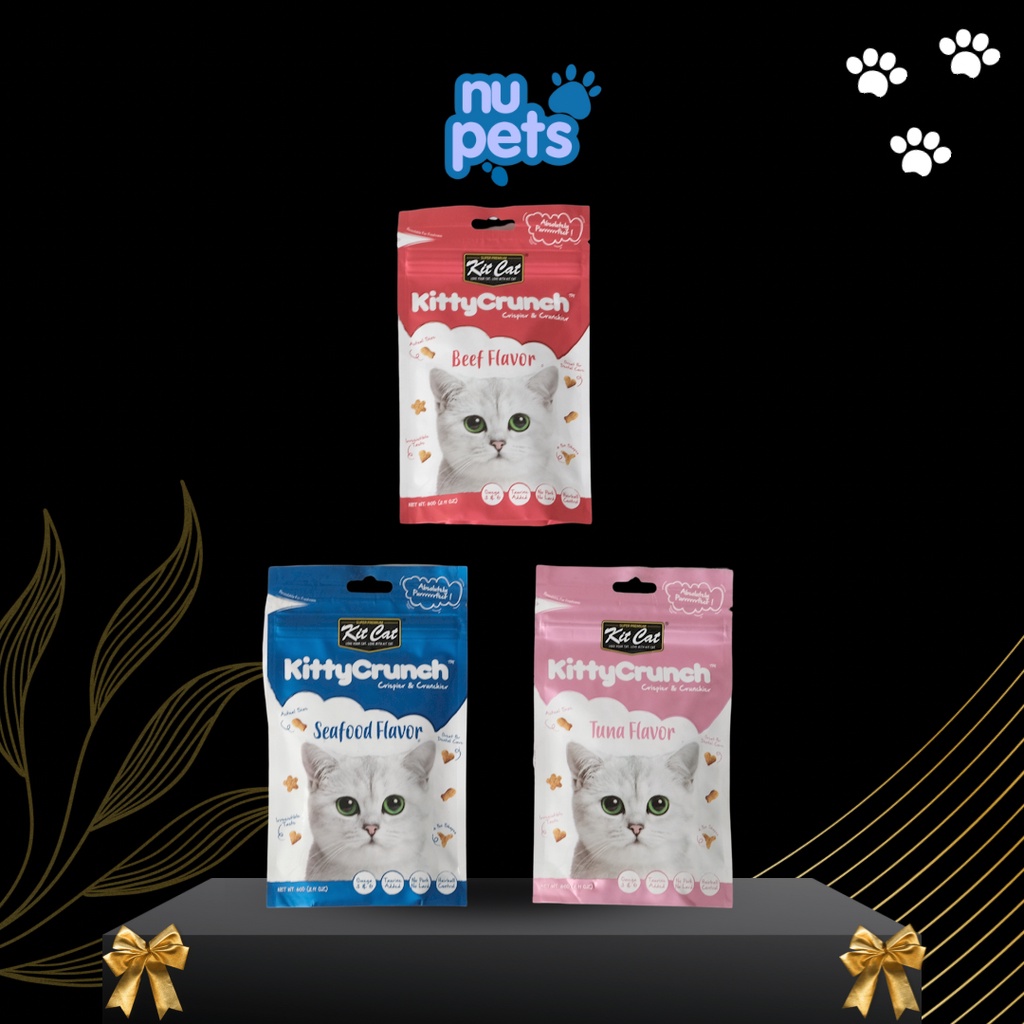 Kit Cat Kitty Crunch 60gr Makanan Cemilan Kucing Cat Food Snack Kucing