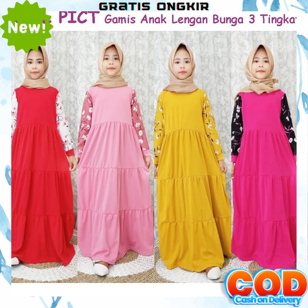 Gamis Syari Anak Perempuan Terbaru Baju Kekinian Games Tanggung Murah Lebaran 2023 Import Pakaian Mu