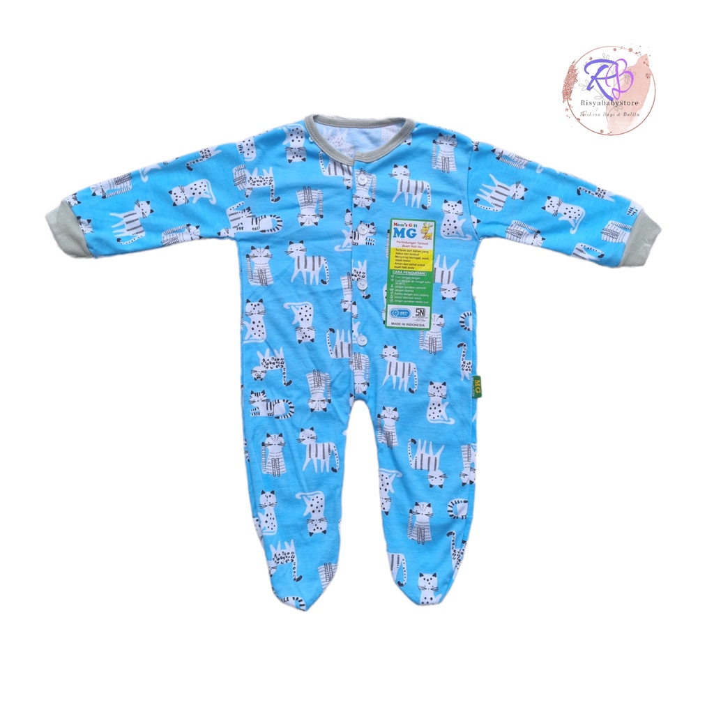 Sleepsuit bayi newborn fullprint 1pcs / sleepsuit Momgift katun double bayi baru lahir