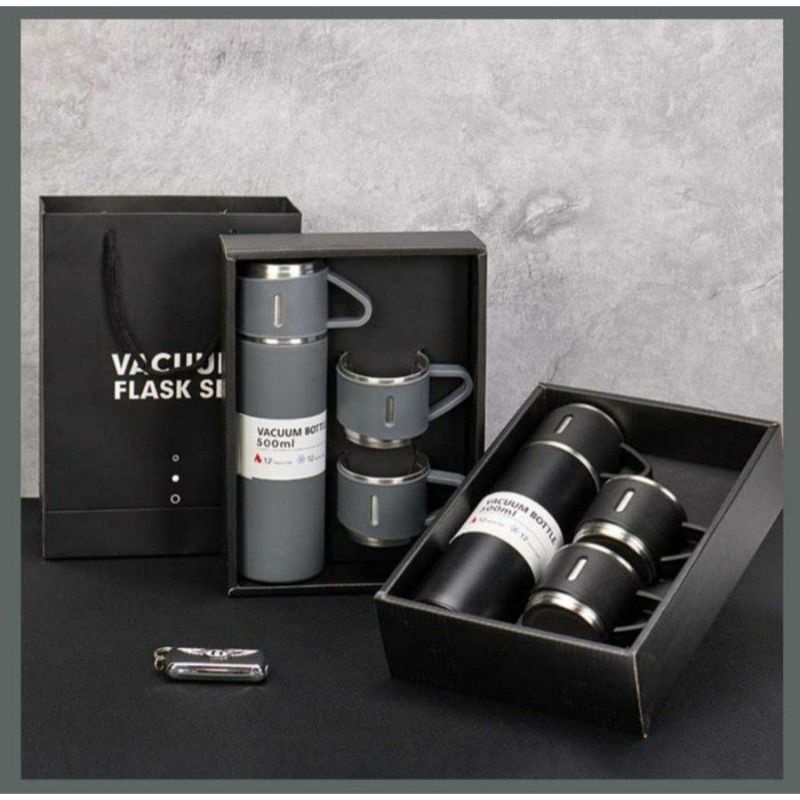 Termos Sultan Vacum Flask Set/botol Minum Cangkir Premium 500 ML Panas Dingin