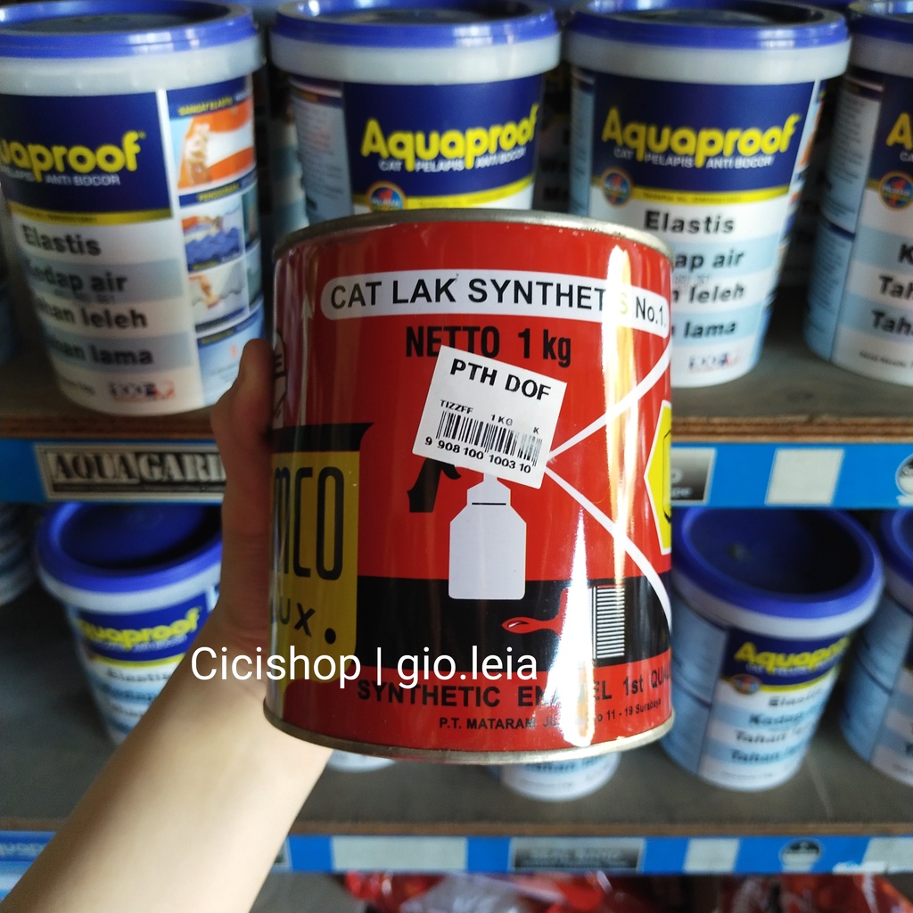 Cat Kayu & Besi Emco Lux 1 kg Putih Doff | Cat pagar | cat meja | cat lemari putih matte