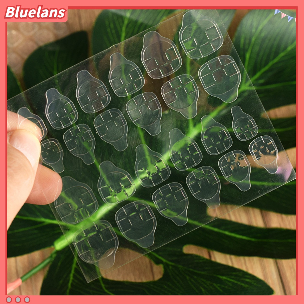 (In Stock) Kacamata Hitam Lensa Warna Warni ♡240pcs Stiker Kuku Palsu Transparan Sekali Pakai