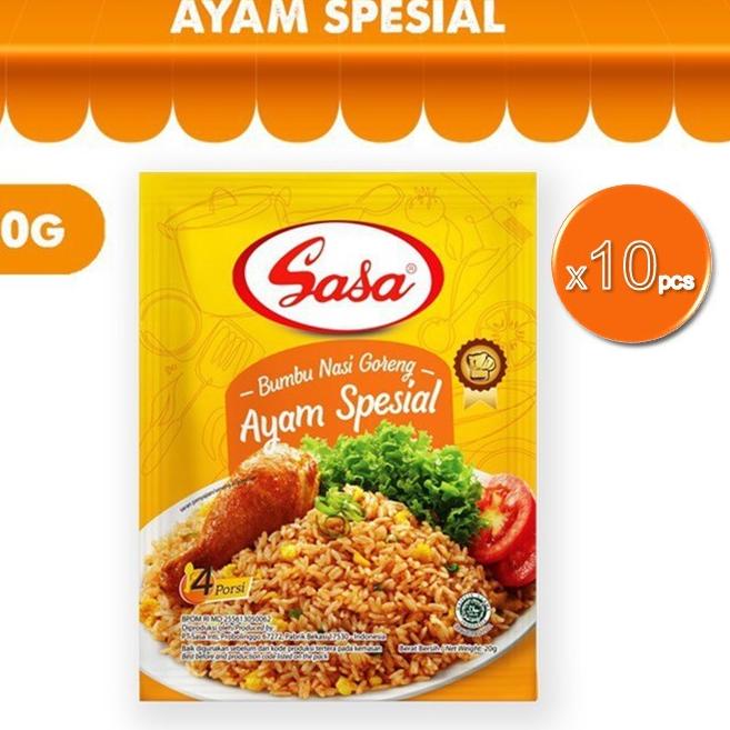

Laku keraz--Sasa Bumbu Nasi Goreng Goreng Ayam Spesial 20 gr x 10 pcs