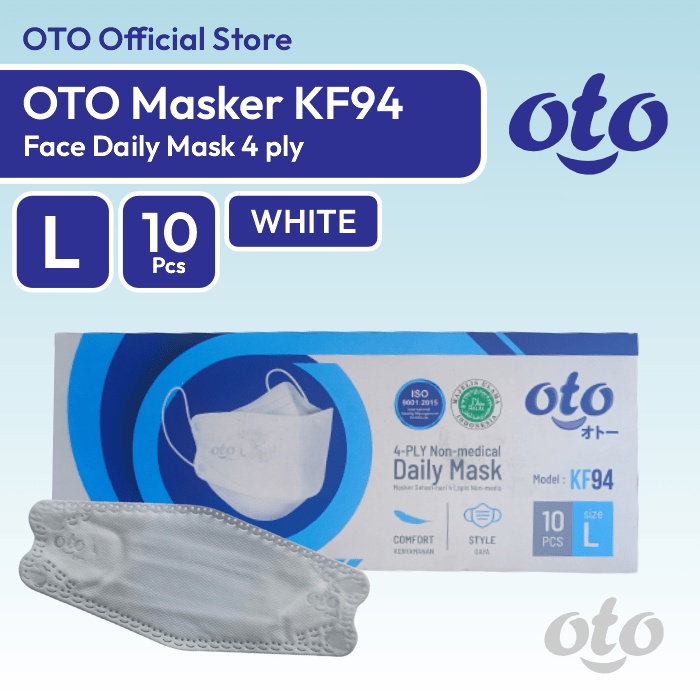 OTO MASKER MODEL KF94 DAILY MASK 4 PLY SIZE 10 PCS