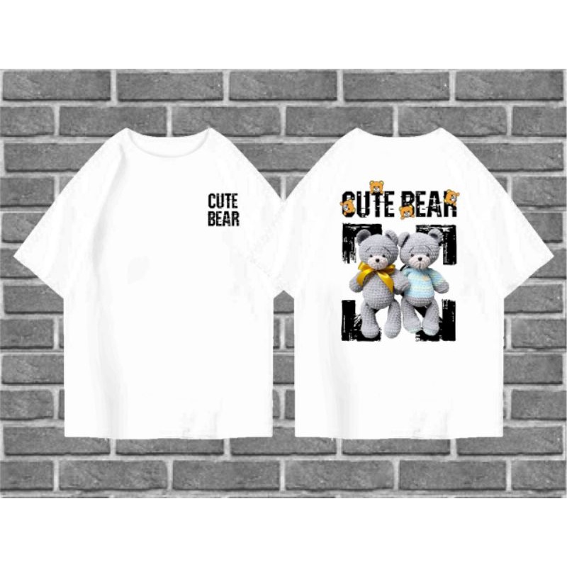 Kaos Oversize Cute Bear
