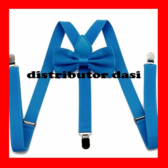 suspender bretel capit 3 set dasi kupu kupu biru distributor dasi