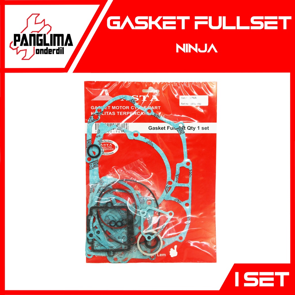 Gasket Fullset Merk Asta Ninja 150R-150 R Perpak-Topset Paking-Packing Full-Top-Set