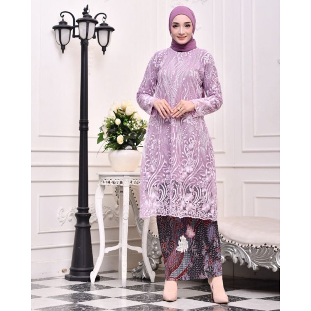 TUNIK TILLE BORDIR // BAHAN TILLE BORDIR PREMIUM FULL // By Aldi