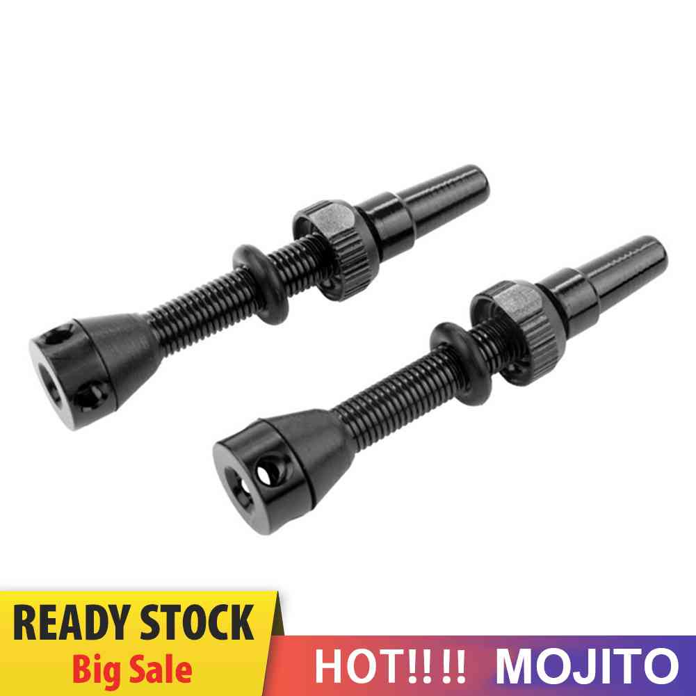 2pcs Katup Presta Ban Tubeless 40mm Bahan CNC Alloy Dengan Tutup Untuk Sepeda