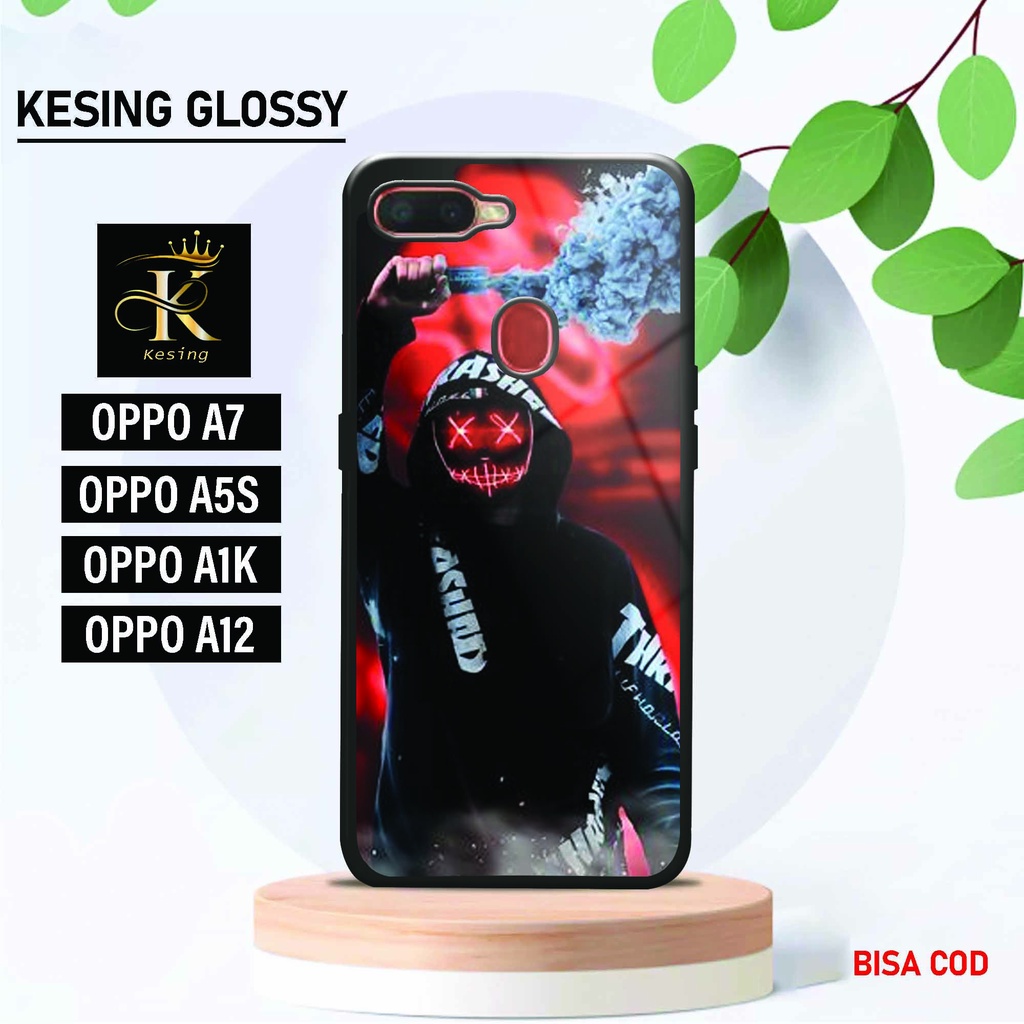 Case Oppo A5S / A7 / A11K / A12 - Pelindung Hp Oppo - Fashion Case Glossy - Case Pria - Case Wanita 
