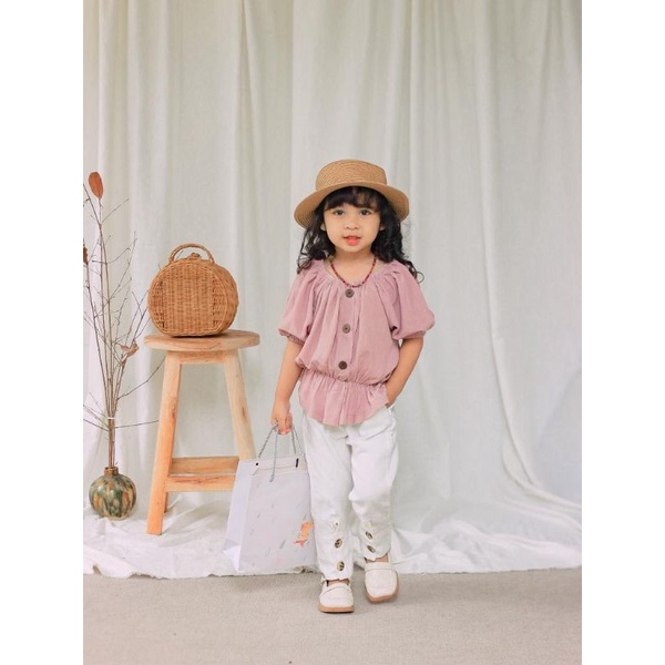 Tulip long pants 2-6 tahun / celana panjang anak perempuan nablfashion merah