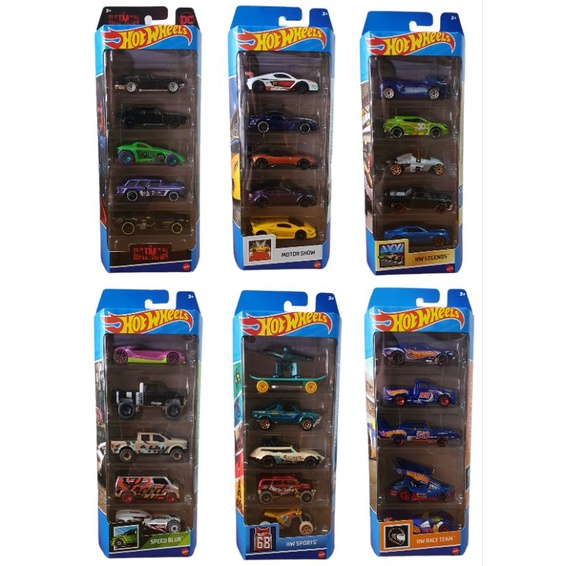 Hot Wheels Gift Pack Isi 5 Original Mattel Hotwheels