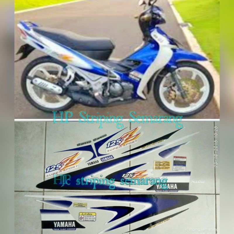 Striping Yamaha 125z Biru