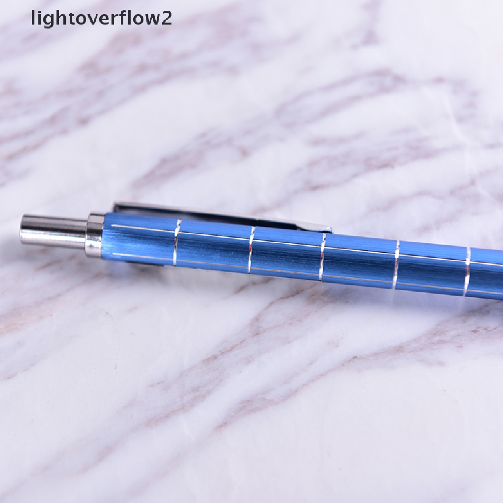 (lightoverflow2) Pensil Mekanik Otomatis 0.5mm Bahan Metal Untuk Menulis / Menggambar