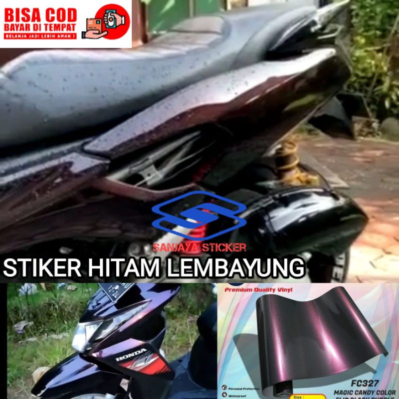 Skotlet Stiker Hitam Lembayung Kualitas Super Premium