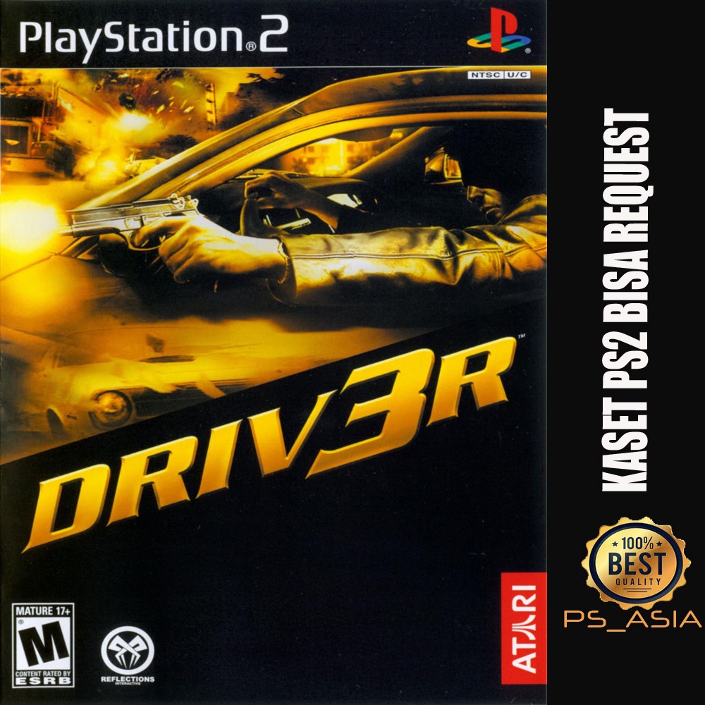 Kaset PS2 DRIV3R - DRIVER