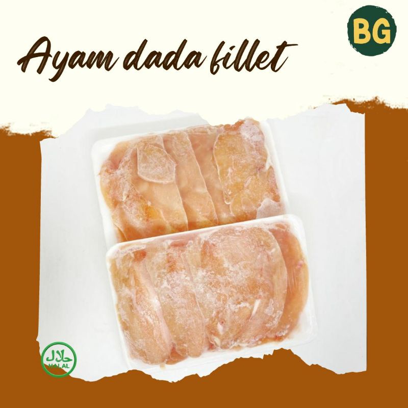 

Ayam dada slice 500gr, ayam dada slice beku