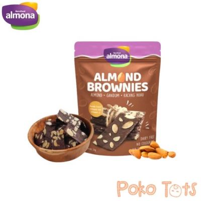 Almona Almond Brownies Chips 50gr Snack Sehat Almona Cemilan Krispi