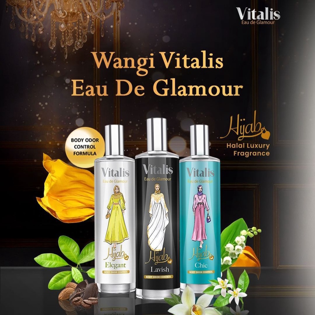 ★ BB ★ Vitalis Eau de Glamour Hijab 100ml - Parfum Hijab Wanita Long Lasting Fragrance