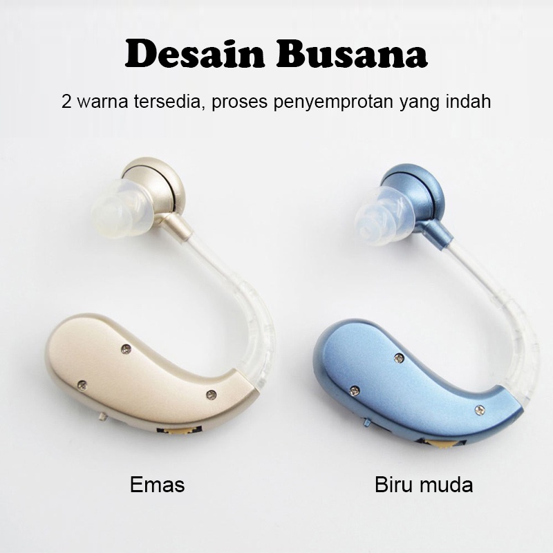 Alat Bantu Dengar Mini Digital Hearing Aid Wireless Rechargeable Ear Aids for Elderly Moderate to Severe Loss