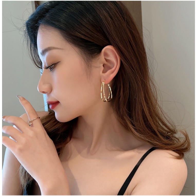 Anting Silver Needle Hias Mutiara Gaya Retro Perancis Untuk Wanita