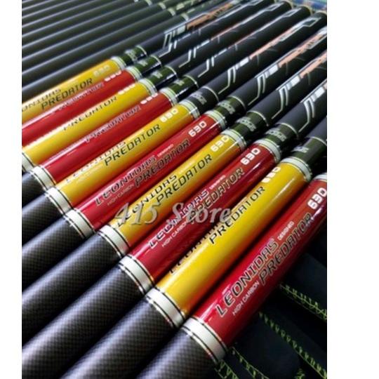 Harga Murah.. Joran Tegek LEONIDAS PREDATOR JAPAN Kaku (Free ujung Solid & Packing Pipa PVC)