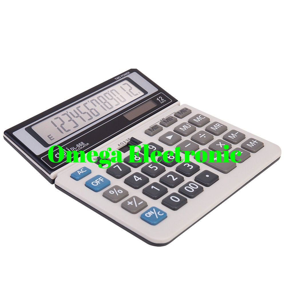 ORIGINAL Deli Calculator DL-868 - Kalkulatpr Desktop Meja Kantor SDC 868