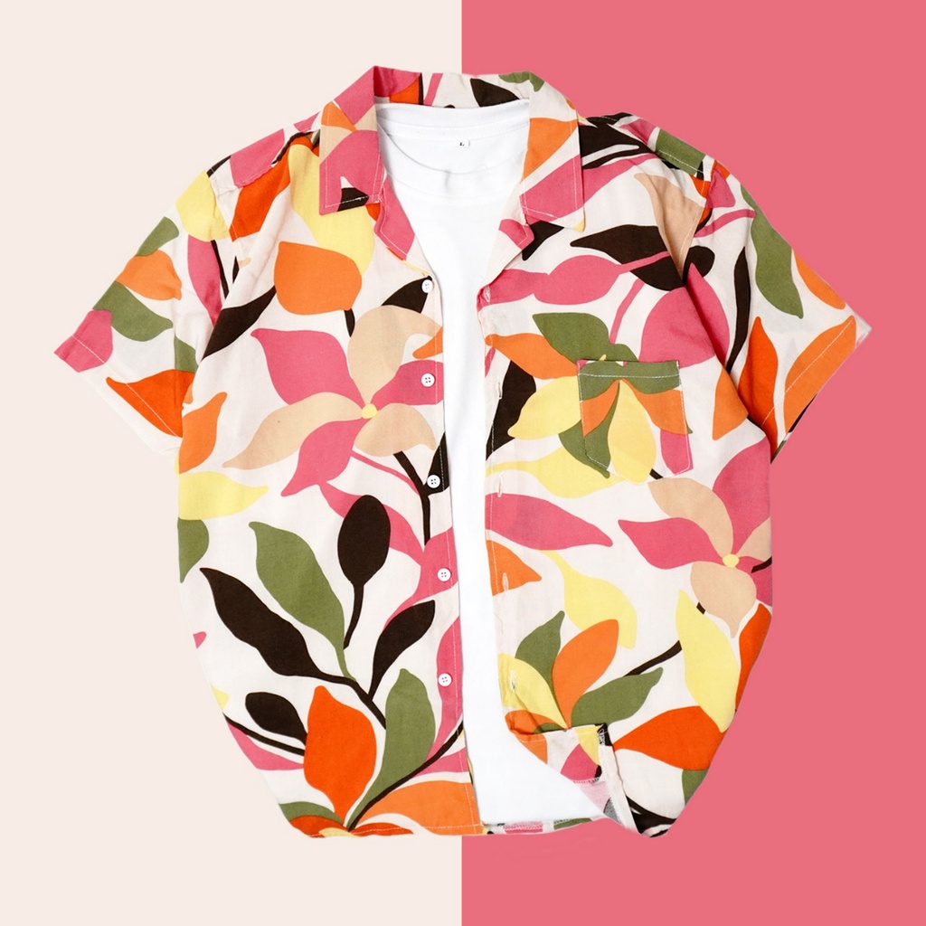 Amspro Kemeja hawai kemeja pantai kemeja casual kemeja santai Pt-01