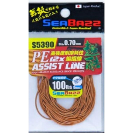 Kevlar pe 12x assist line 100lbs