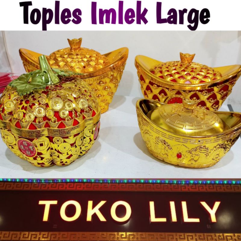 Toples Permen Cokelat Imlek / Tempat Permen Imlek Large / Hampers Imlek CNY