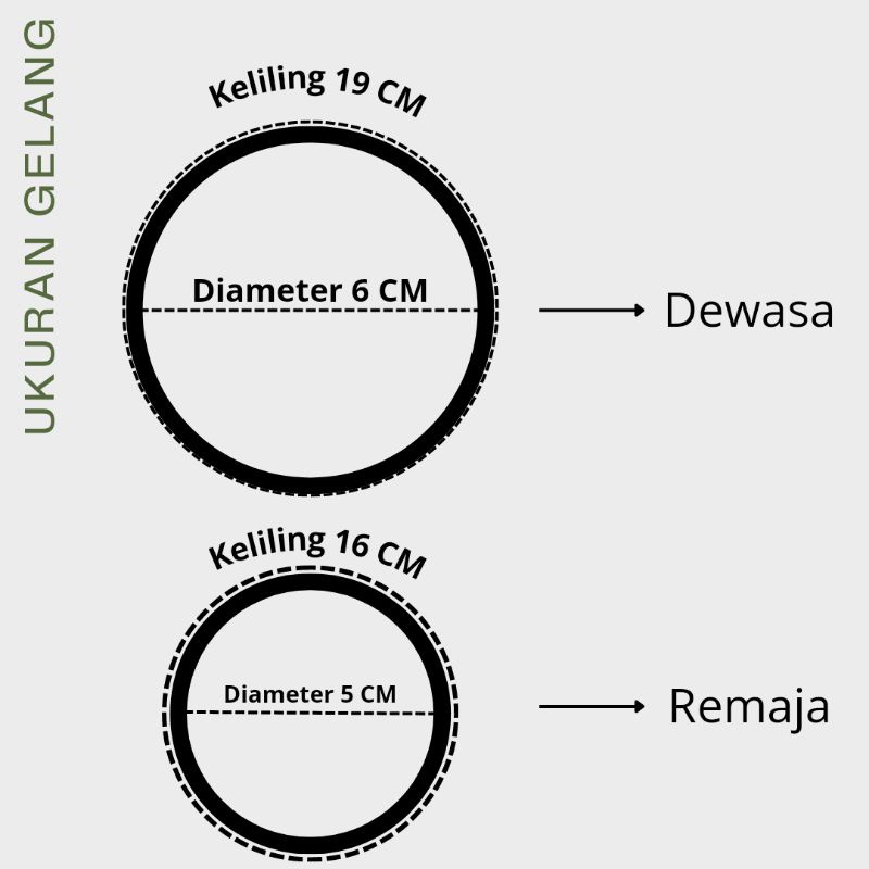 {Monel} Gelang Monel Kombinasi Pentol (Dewasa &amp; Remaja)