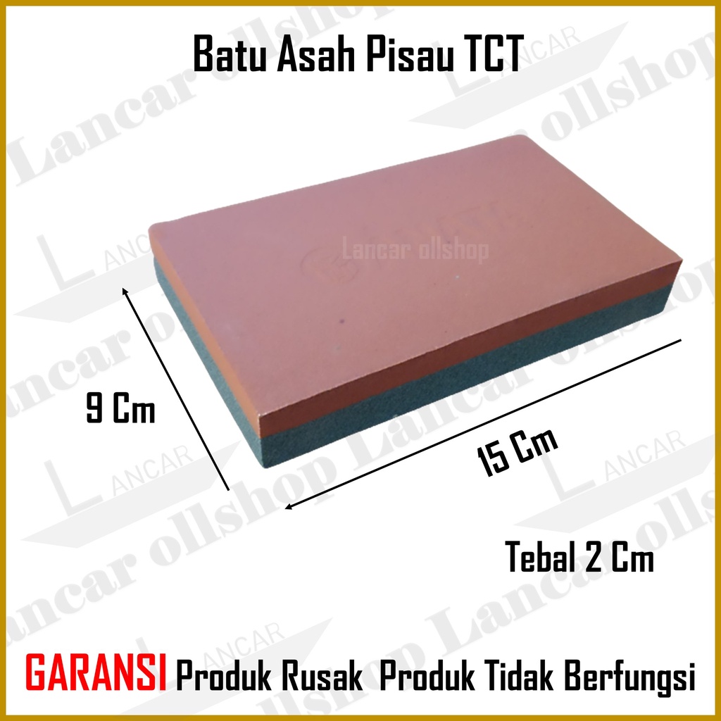 Batu Pengasah RRT / Asahan Pisau / Combination Sharpening Stone / Batu Asah Mata Pisau Plener TCT