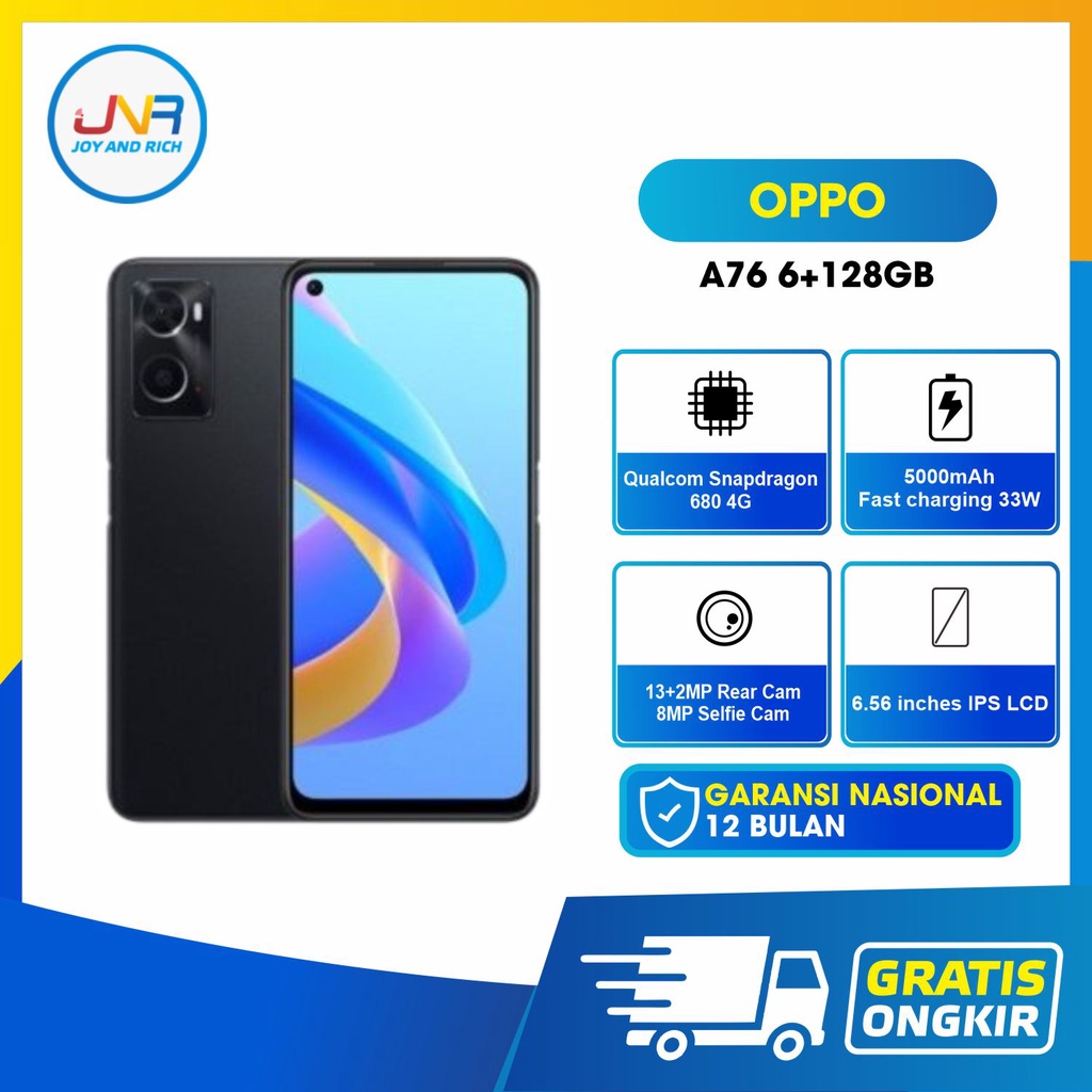 Jual Oppo A76 Ram 6/128Gb New 100% Original Bergaransi Resmi 1 Tahun ...