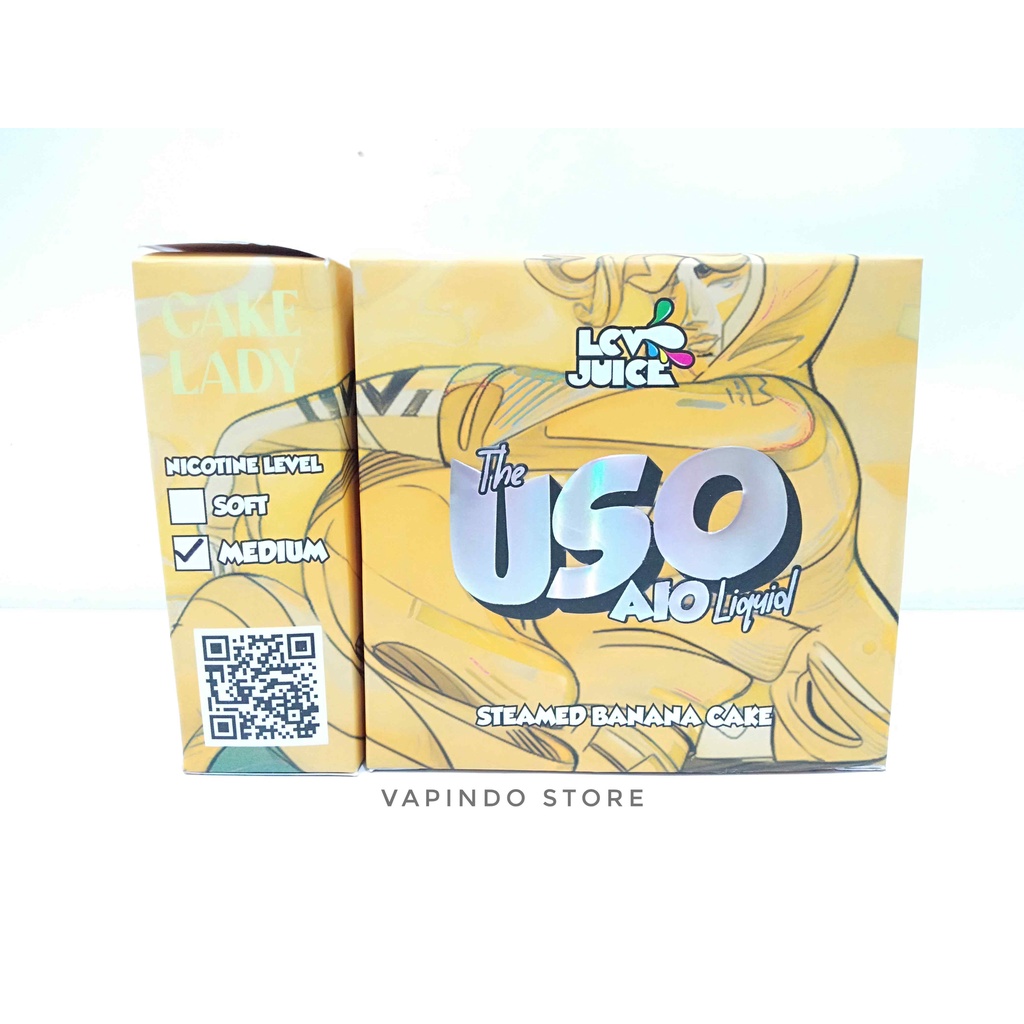 NIC 6MG USO AIO CAKE LADY STEAMED BANANA CAKE 30ML BY LCV JUICE