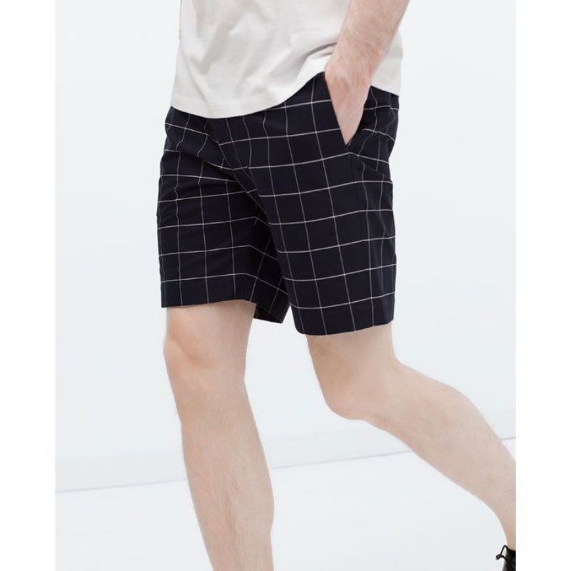 Celana Pendek Pria Kotak Tartan Dewasa Ada Kantong Saku Samping (KONVEKSI SENDIRI) Boxer Distro Kota