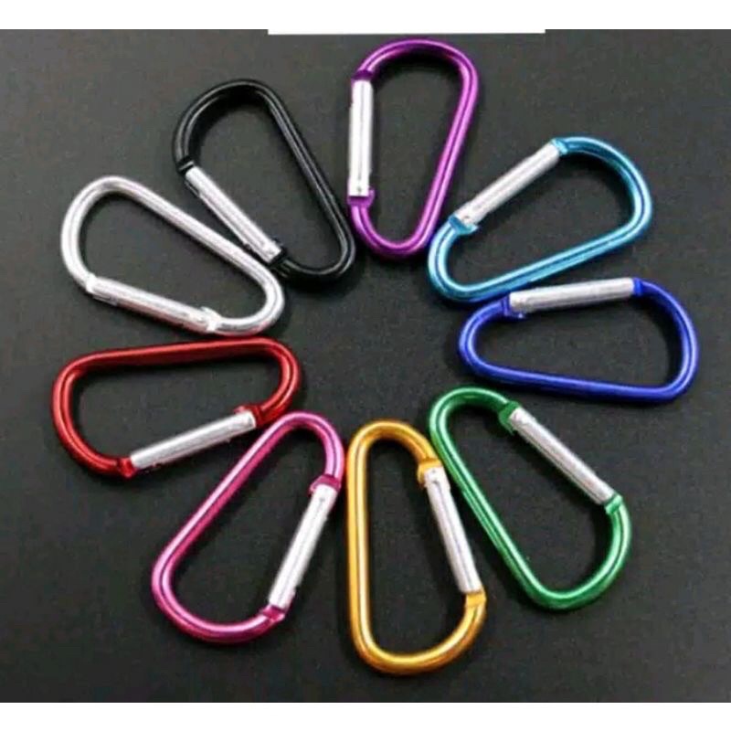 CARABINER GANTUNGAN KUNCI KECIL - CARABINER ALLUMINIUM ALLOY GANTUNGAN KUNCI